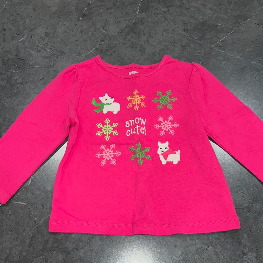 Gymboree pink top 12-18M